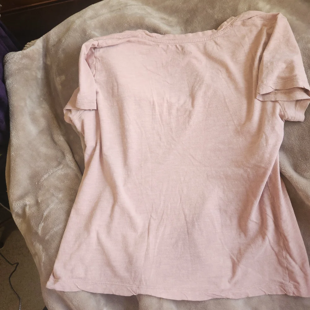 Madewell Blush V-Neck Short Sleeve Tee - Picture 4 of 5